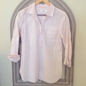 Vineyard Vines Pink Pinstriped Tunic Size 6